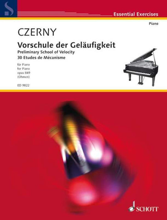Czerny - Preliminary School Of Velocity Op 849 Piano (Softcover Book)