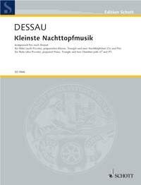 DESSAU - Kleinste Nachttopfmusik for Flute, 20 Pages, Schott Music