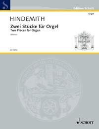 Hindemith - Two Pieces for Organ, Schott Music, 12 Pages