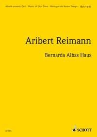 Reimann - Bernarda Albas Haus Study Score by Schott Music, 300 Pages