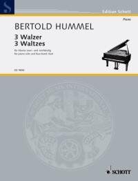 Hummel - Three Waltzes Op. 95 f for Piano Solo/Piano Duet, Schott Music, 20 Pages, 2 Pianos 6 Hands