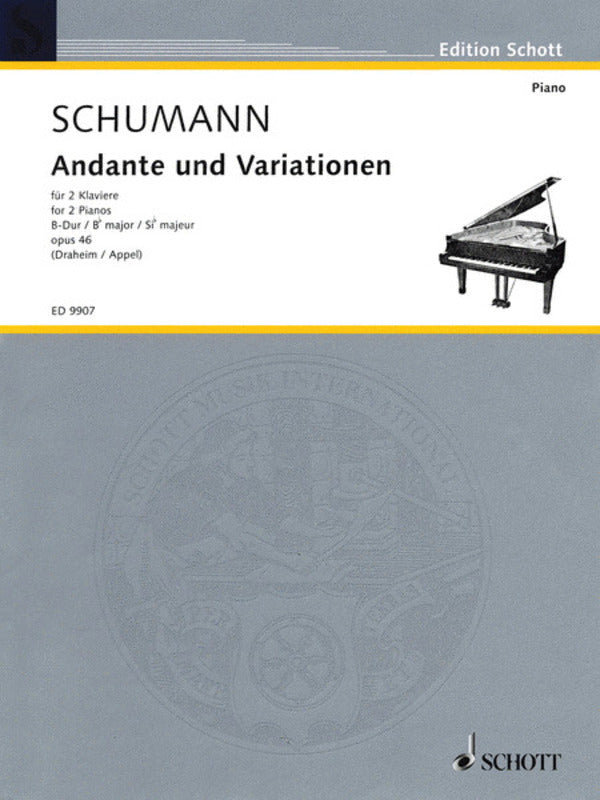 Andante And Variations Op 46 B Flat 2 Piano 4 Hand Book