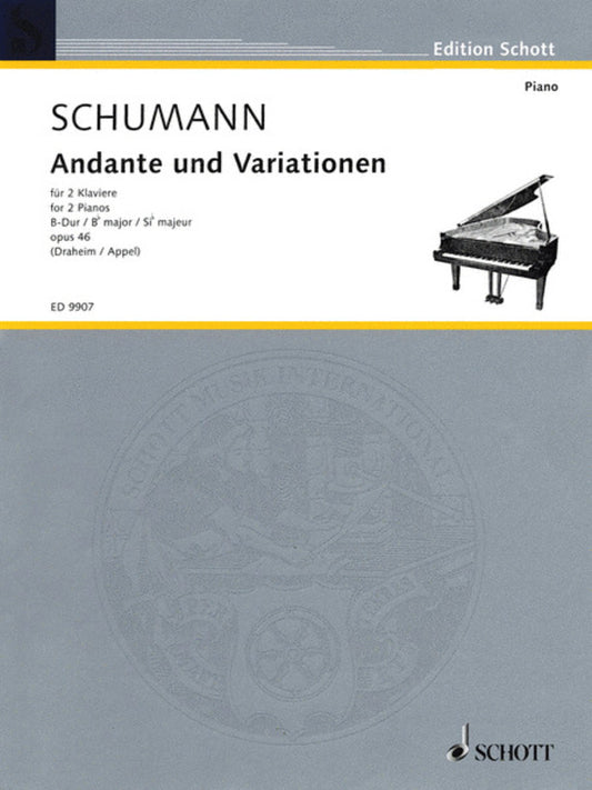 Andante And Variations Op 46 B Flat 2 Piano 4 Hand Book