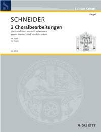 Schneider - Two Choral Settings for Organ by Enjott Schneider, 16 Pages, Published by Schott Music