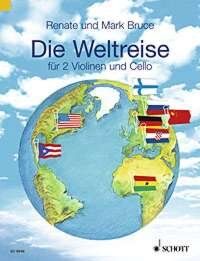 Bruce-Weber: A Journey Around the World for 2 Violins & Cello - String Trio, 50 Pages, Schott Music