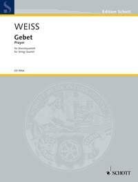 Weiss Prayer Fragment for String Quartet - Cello & Viola, 16 Pages, Schott Music