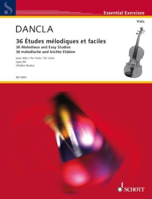 DanClarinet - 36 Melodious And Easy Studies Op 84 Viola (Softcover Book)