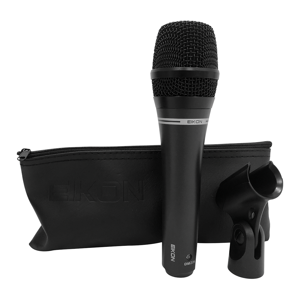 Eikon DM226 Vocal Dynamic Microphone with Bag & Clip, Cardioid, Frequency Response 50-15000 Hz, 3 Pin XLR Male Connector