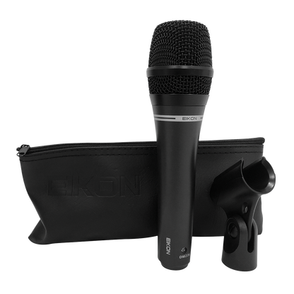 Eikon DM226 Vocal Dynamic Microphone with Bag & Clip, Cardioid, Frequency Response 50-15000 Hz, 3 Pin XLR Male Connector