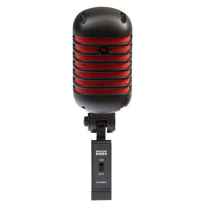 Eikon DM55V2RDBK Vintage Professional Vocal Dynamic Microphone Satin Black & Red — view 2