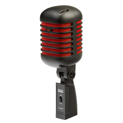 Eikon DM55V2RDBK Vintage Professional Vocal Dynamic Microphone Satin Black & Red — view 3