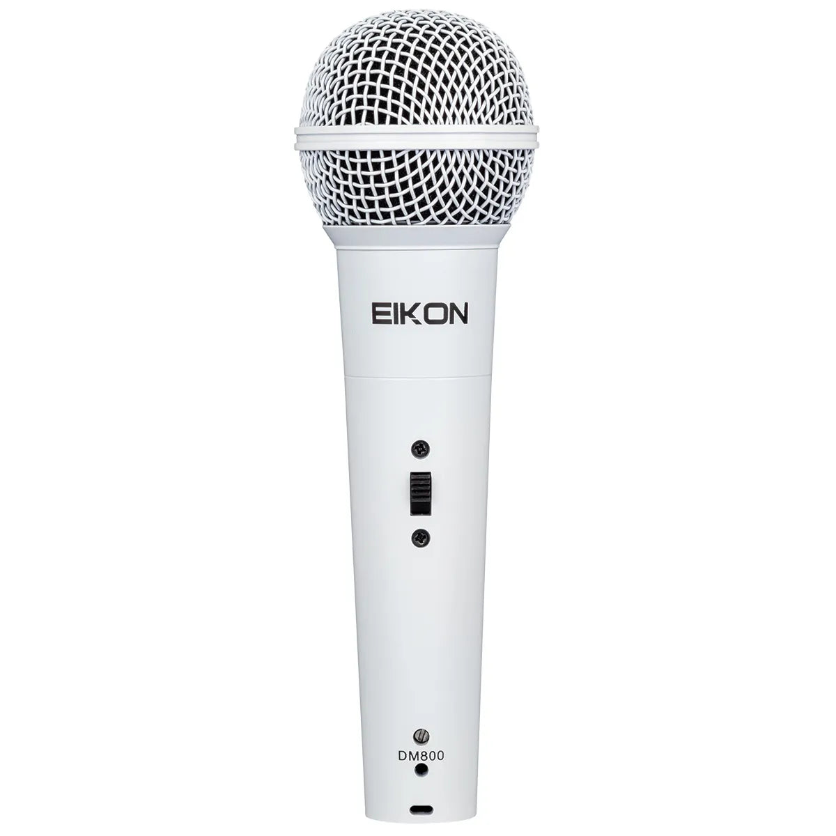 Eikon DM800 White Vocal Dynamic Microphone with 4.5m XLR Cable, Cardioid Polar Pattern, Frequency Response 60-14000 Hz