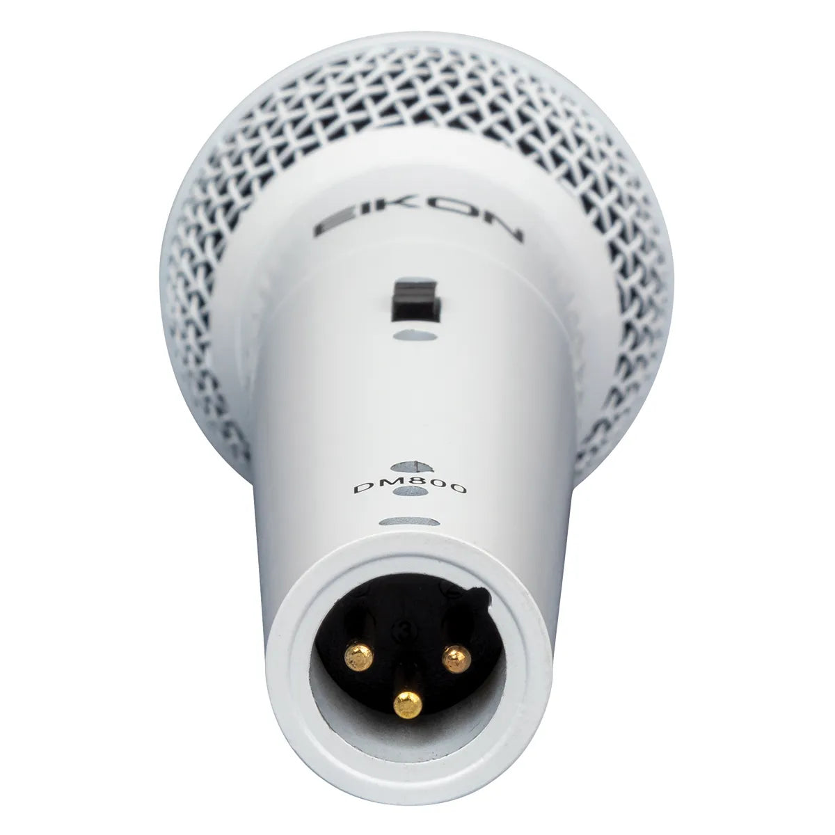 Eikon DM800 White Vocal Dynamic Microphone with 4.5m XLR Cable, Cardioid Polar Pattern, Frequency Response 60-14000 Hz — view 3