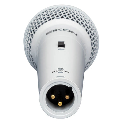 Eikon DM800 White Vocal Dynamic Microphone with 4.5m XLR Cable, Cardioid Polar Pattern, Frequency Response 60-14000 Hz — view 3