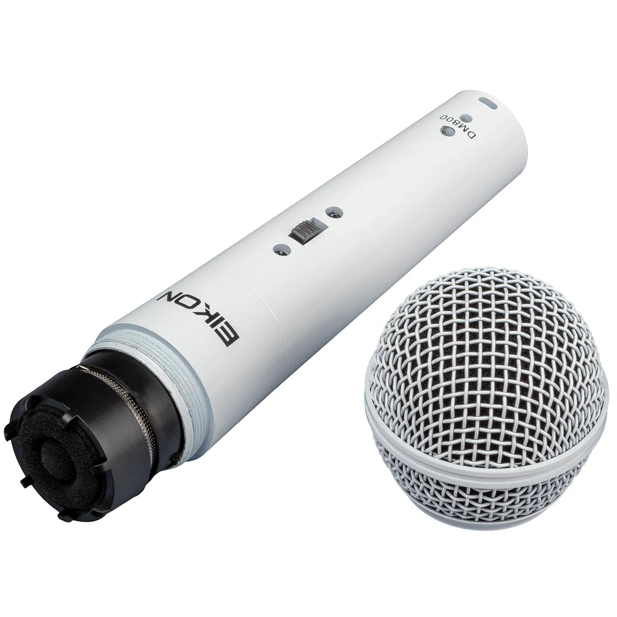 Eikon DM800 White Vocal Dynamic Microphone with 4.5m XLR Cable, Cardioid Polar Pattern, Frequency Response 60-14000 Hz — view 2