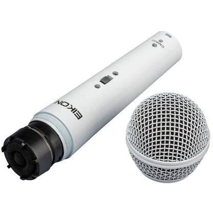 Eikon DM800 White Vocal Dynamic Microphone with 4.5m XLR Cable, Cardioid Polar Pattern, Frequency Response 60-14000 Hz — view 2