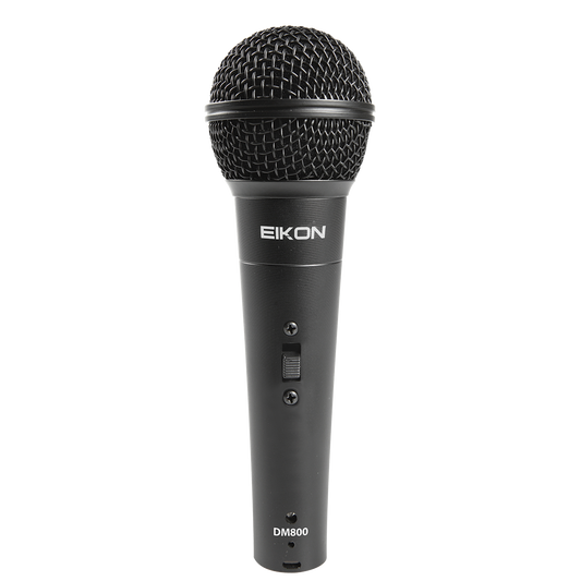 Eikon DM800 Vocal Dynamic Microphone with 4.5m XLR Cable, Cardioid Polar Pattern, 60-14000 Hz Frequency Response