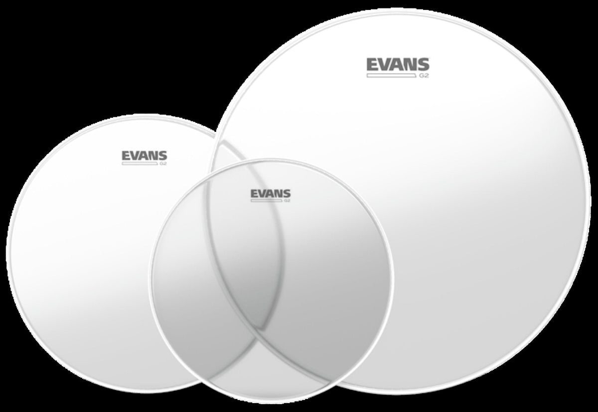 Evans G2 Clear Drumhead Pack 10", 12", 14" - Two Plies, Durable, Level 360 Technology — view 2