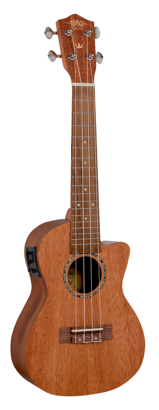 1880 Ukulele Co 100 Series Concert Electric Acoustic Cutaway Ukulele