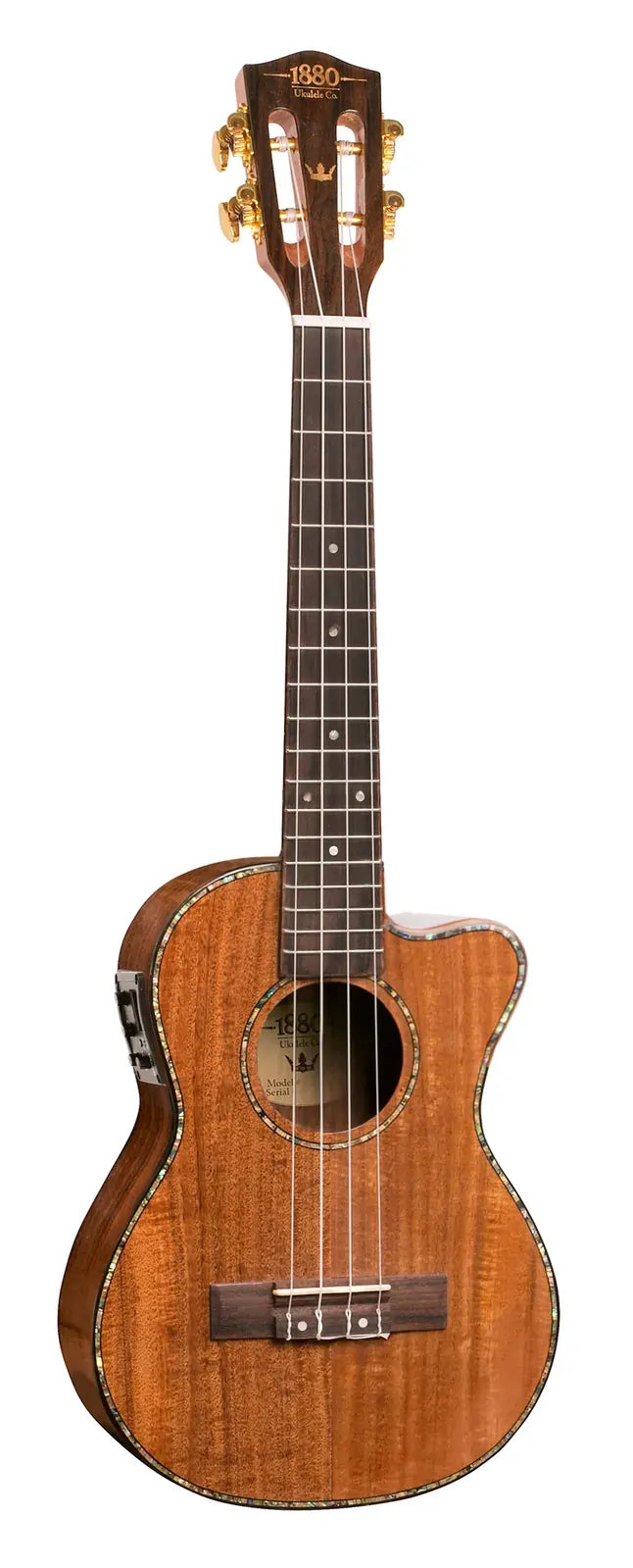 1880 Ukulele Co. 300 Series Tenor Electric/Acoustic Cutaway Ukulele