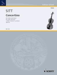 Sitt - Concertino A Minor Op 93 For Violin And Piano (Eulenburg)