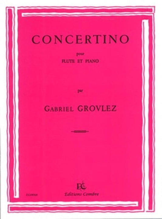 Grovlez - Concertino Flute/Piano (Softcover Book)