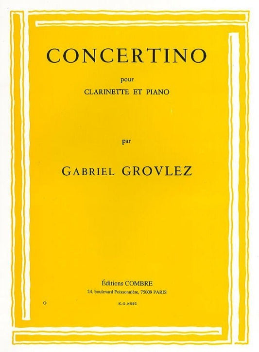 Concertino clarinet Piano (Softcover Book)