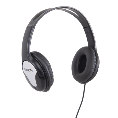 Eikon HFC30 Multimedia Stereo Headphones with Neodymium Magnet, 40mm Driver, 10-20000 Hz Frequency Range, 3.5 + 6.3 mm Jack