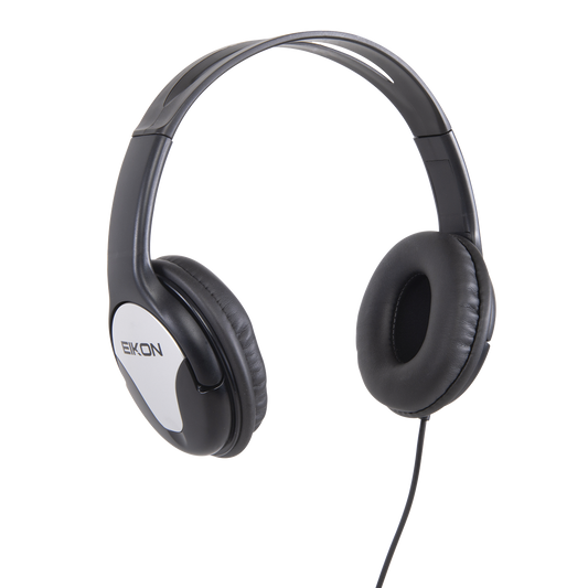 Eikon HFC30 Multimedia Stereo Headphones with Neodymium Magnet, 40mm Driver, 10-20000 Hz Frequency Range, 3.5 + 6.3 mm Jack