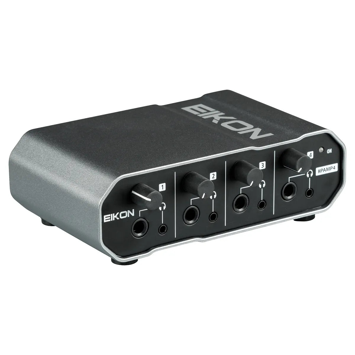 Eikon 4-Channel Headphone Amplifier EHPAMP4 with 4 Outputs, Stereo Input, and Individual Level Controls