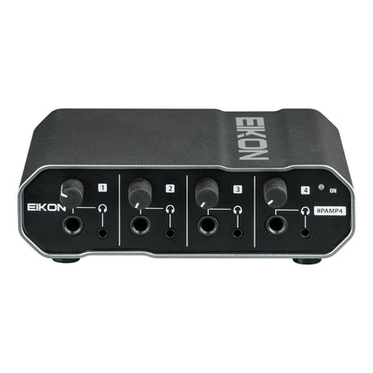 Eikon 4-Channel Headphone Amplifier EHPAMP4 with 4 Outputs, Stereo Input, and Individual Level Controls — view 2