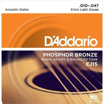 D'Addario Acoustic Guitar String Set 11-52 Custom Light Phosphor Bronze — view 6