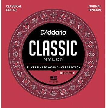 D'Addario EJ27N Normal Tension Nylon Classical Guitar Strings - 6 String Set, Full Scale, Tie-End, Uncoated, Beginner Friendly — view 3