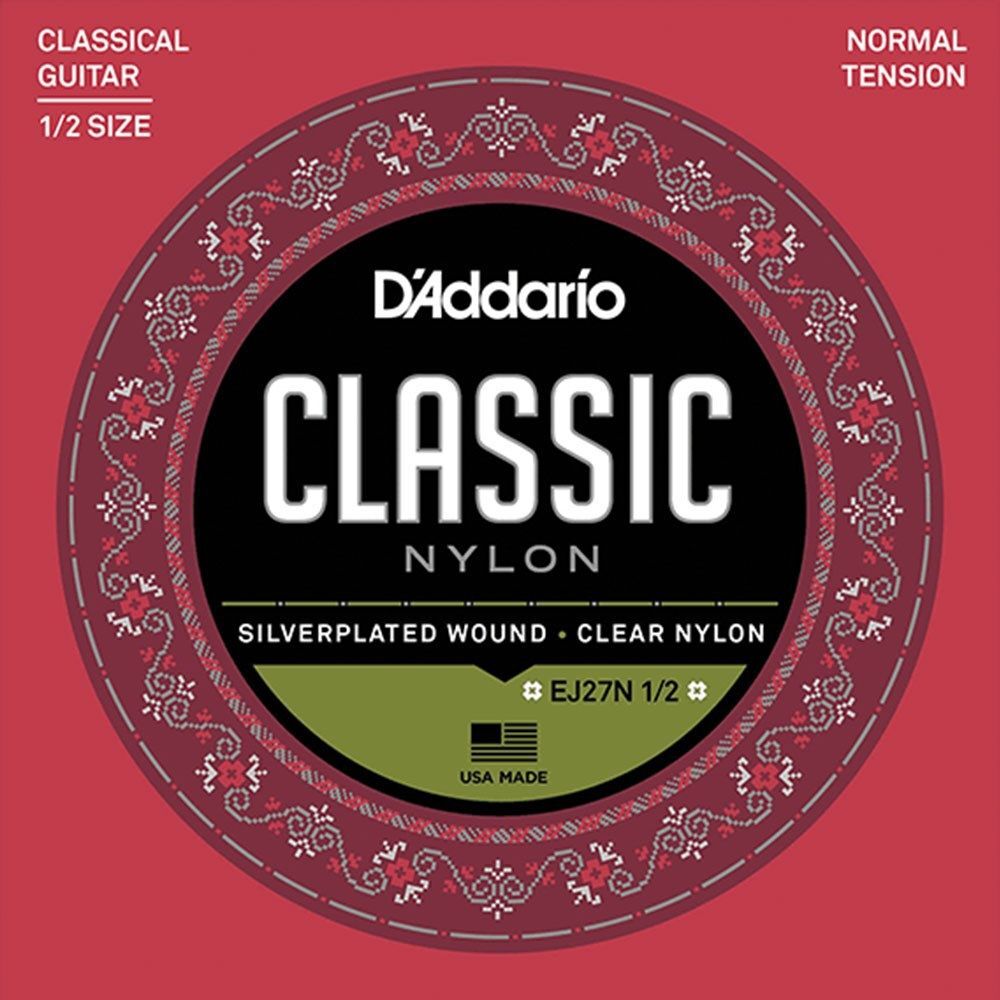 D'Addario Classical Guitar String Set 1/2 Size Nylon Normal
