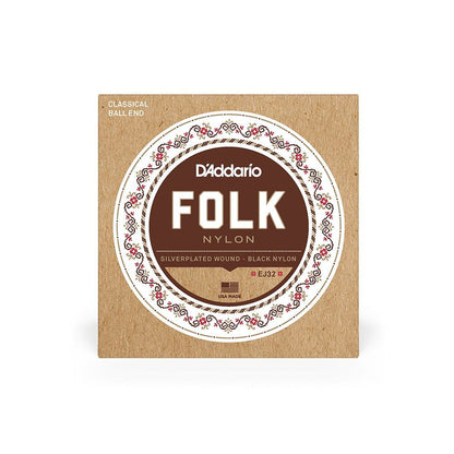 D'Addario EJ32 Classical Guitar String Set 028/045 Black Nylon Ball End — view 3