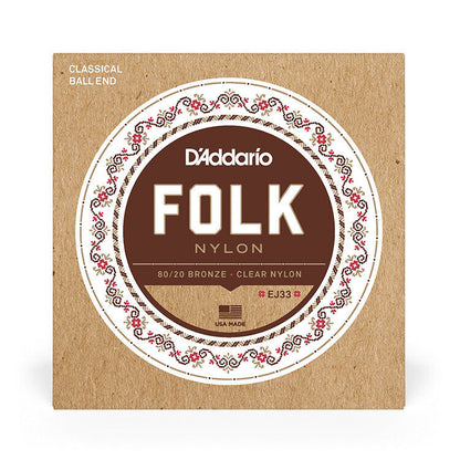 D'Addario EJ33 Normal Tension Ball End Classical Guitar Strings 80/20 Bronze Nylon 6-String Set — view 4