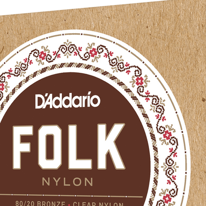D'Addario EJ33 Normal Tension Ball End Classical Guitar Strings 80/20 Bronze Nylon 6-String Set — view 3