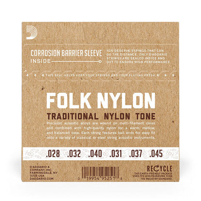 D'Addario EJ33 Normal Tension Ball End Classical Guitar Strings 80/20 Bronze Nylon 6-String Set — view 5