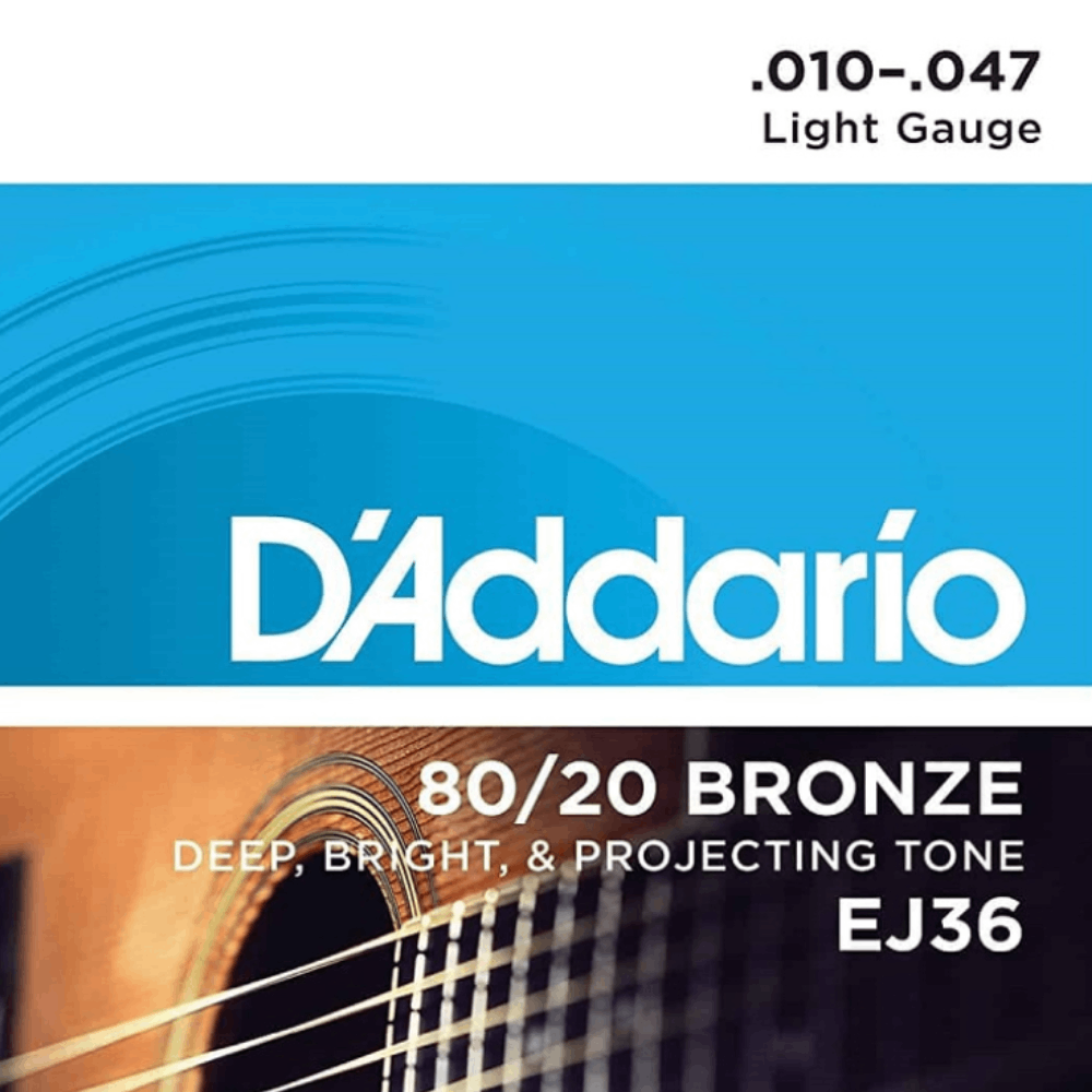 D'Addario 80/20 Bronze Acoustic Guitar Strings 12-String Set 10-47 Light — view 3