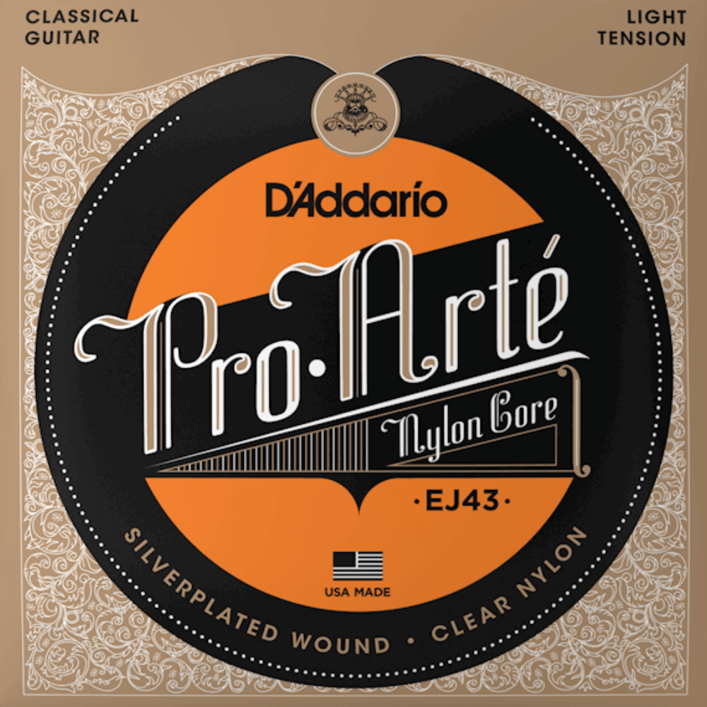 D'Addario Pro-Arté Nylon Core Classical Guitar Strings Set - Normal Tension, Laser-Sorted Trebles, Silver-Plated Basses, Made in USA — view 5