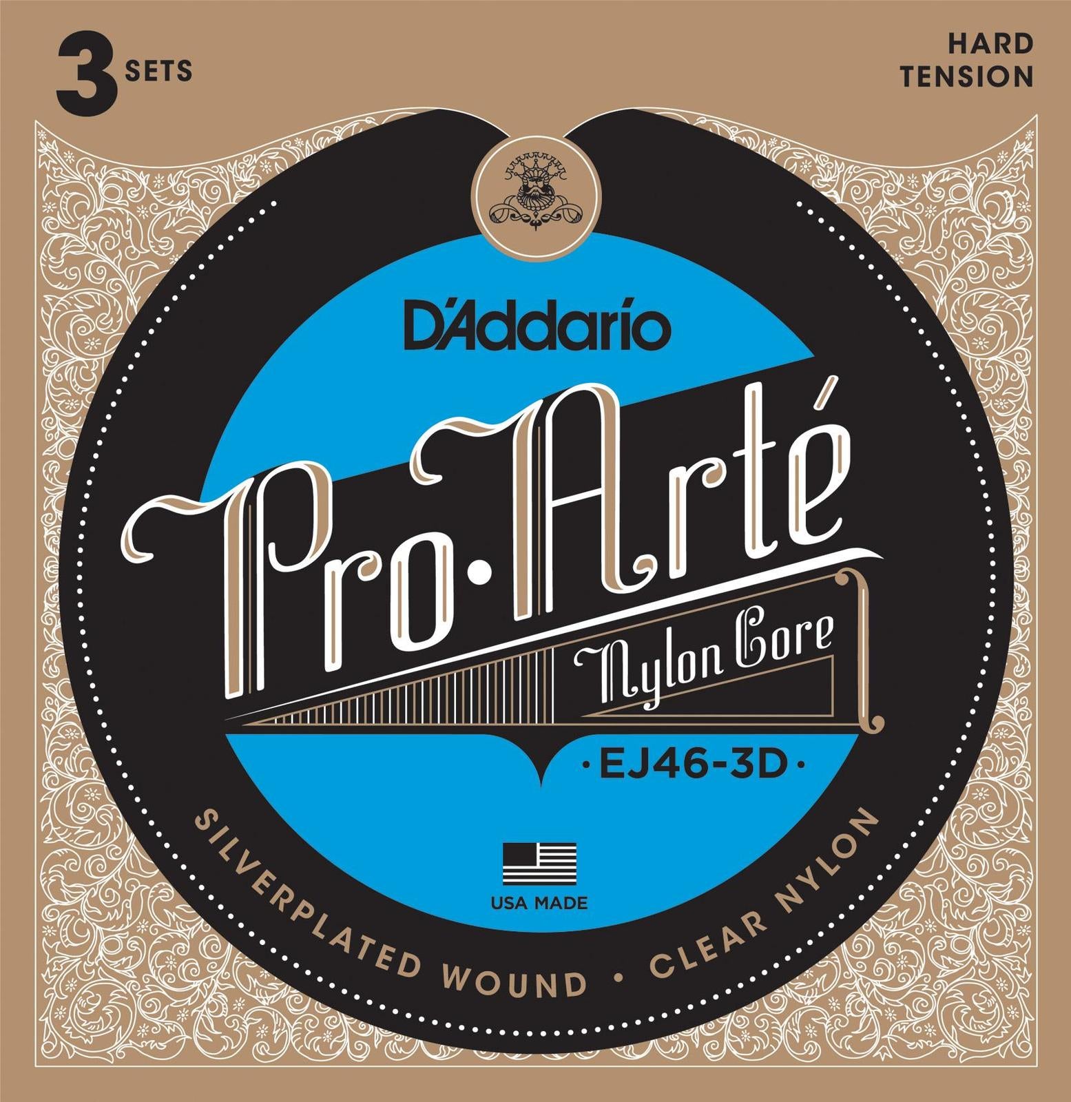 D'Addario Classical Guitar String Set Clear/Silver Hard Q/P03