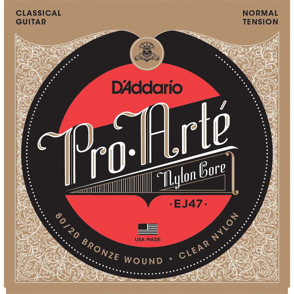 D'Addario Classical Guitar String Set 28/43 Clear Nylon Normal