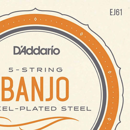 D'Addario EJ61 5-String Banjo Strings Set Nickel Wound 10-23 Med — view 6