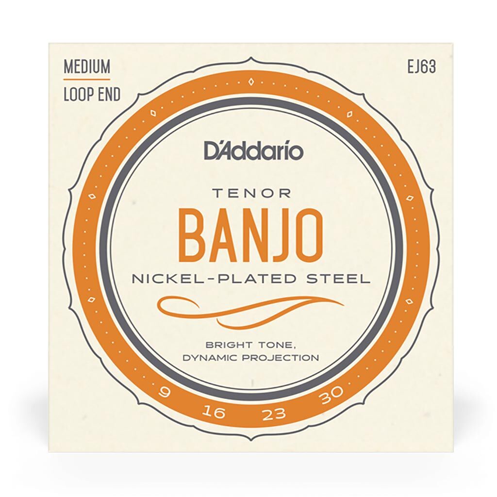 D'Addario EJ63 Nickel Wound Tenor Banjo String Set 4-String