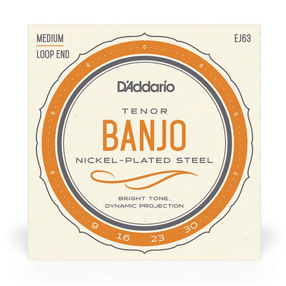 D'Addario EJ63 Nickel Wound Tenor Banjo String Set 4-String