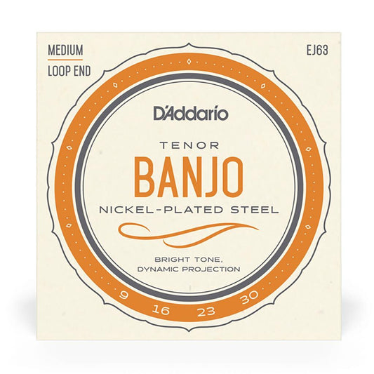 D'Addario EJ63 Nickel Wound Tenor Banjo String Set 4-String