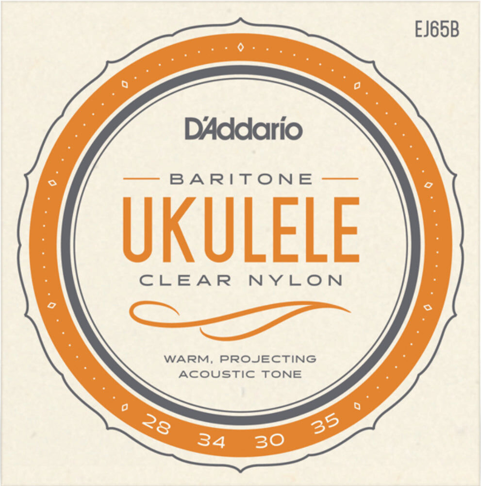 D'Addario EJ65B Baritone Ukulele String Set, Pro-Arté Nylon Trebles, Wound Nylon Core, Standard DGBE Tuning