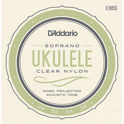 D'Addario EJ65S Pro-Arté Clear Nylon String Set for Soprano Ukulele — view 4