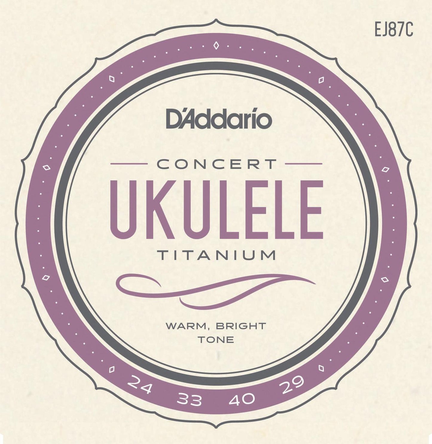 D'Addario EJ87C Titanium Ukulele Strings, Concert