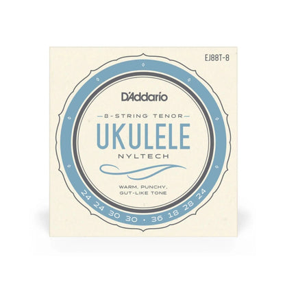 D'Addario EJ88T-8 Nyltech 8-String Tenor Ukulele Strings for Standard GCEA Tuning — view 2